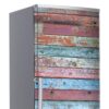 Aprint Decor Vinilo Adhesivo Decorativo para Nevera con Efecto Tablas de Madera Viejas de Colores Gastados, Varias Medidas - Imagen 2