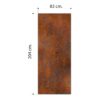 Aprint Decor Vinilo Adhesivo Decorativo para Puertas Chapa Placha Metalica Oxidada - Imagen 5