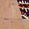 Aprint Decor Alfombra sintética PVC Esponjoso Bonita y Económica Diseño Étnico Azul Oscuro Amrillo y Naranja Varias Medidas - Imagen 4
