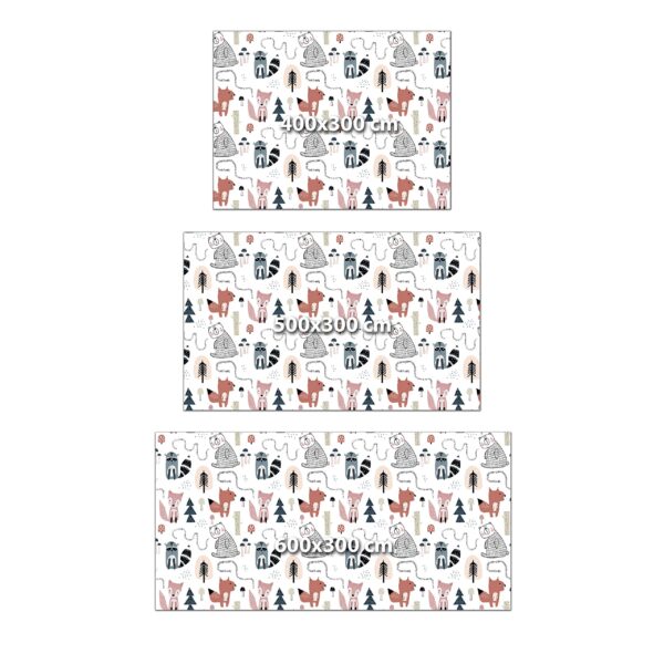 Fotomural Decorativo Infantil con Motivos de Animales del Bosque Varias Medidas y Materiales (Papel Preencolado, 500 cm x 300 cm) - Imagen 3
