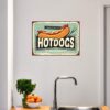 Aprint Decor Placa Cartel Vintage Decorativa en Aluminio o PVC - Hot Dogs. 35cm x 25cm - Imagen 2