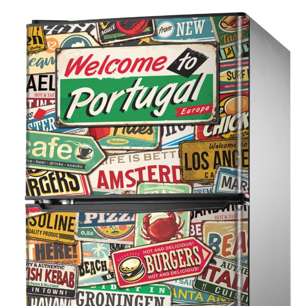 Aprint Decor Vinilo Adhesivo Decorativo para Nevera, ¨Welcome To Portugal¨ - Image 3