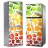 Aprint Decor Vinilo Adhesivo Decorativo para Nevera, Especial Libre De Burbujas, Variedad De Frutas Y Verduras