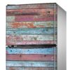 Aprint Decor Vinilo Adhesivo Decorativo para Nevera con Efecto Tablas de Madera Viejas de Colores Gastados, Varias Medidas - Imagen 3