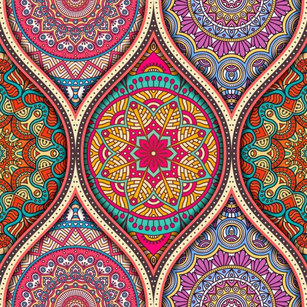 Aprint Decor Cabecero Cama PVC Decorativo Económico Diseño de Mandala Clásico Varias Medidas - Imagen 4
