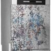 Aprint Decor Vinyle décoratif pour lave-vaisselle, mesures standard 67 cm x 76 cm, effet dentelle marbre