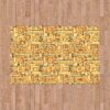 Aprint Decor Alfombra sintética PVC Esponjoso Bonita y Económica Tejido Étnico Abstracto Amarillo Naranja Varias Medidas - Imagen 3