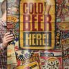 Vinilo Adhesivo Decorativo para Nevera, Especial Libre De Burbujas, Cold Beer Here - Imagen 3