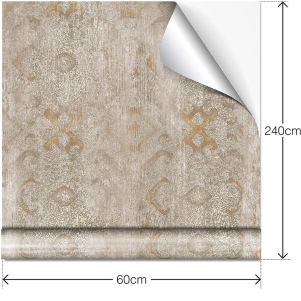 Aprint Decor Vinyle décoratif, modèle FAIRLIE, 60cm x 240cm, pour meubles et murs, résistant à l’eau et à l’humidité – Image 8