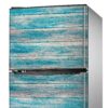 Aprint Decor Vinilo Adhesivo Decorativo para Nevera, Especial Libre De Burbujas, Tablas HORIZONTALES DE Madera ENVEJECIDAS EN Verde - Imagen 3