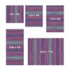 Aprint Decor Alfombra sintética PVC Esponjoso Bonita y Económica Tejido Étnico Violeta Varias Medidas - Imagen 5