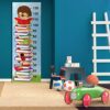 Aprint Decor Medidor de Altura Infantil, Impreso en PVC 5mm Grosor, 50cm x 140cm con Pila de Libros con Animales Leyendo - Imagen 3