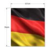 Aprint Decor Vinyle décoratif pour lave-vaisselle, mesure standard 67 cm x 76 cm, drapeau soyeux de l’Allemagne ondulant dans le vent – Image 5