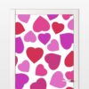 Aprint Decor Vinilo Adhesivo Decorativo para Puertas Diseño de Corazones Rosa Alegre y Divertido - Imagen 2
