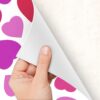 Aprint Decor Vinilo Adhesivo Decorativo para Puertas Diseño de Corazones Rosa Alegre y Divertido - Imagen 4