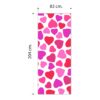 Aprint Decor Vinilo Adhesivo Decorativo para Puertas Diseño de Corazones Rosa Alegre y Divertido - Imagen 5
