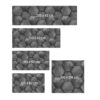 Aprint Decor headboard Bed PVC Decorative Economic Wood Dark Grey Abstract Hexagon Various Sizes - Image 6
