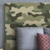 Aprint Decor headboard PVC bed decorative economic design camouflage light green various sizes - Image 2