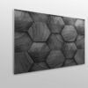 Aprint Decor headboard Bed PVC Decorative Economic Wood Dark Grey Abstract Hexagon Various Sizes - Image 3