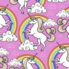 Children's Decorative Wall of Girls Unicorn background Pink Various Measures and Materials - Image 2