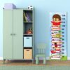 Aprint Decor Medidor de Altura Infantil, Impreso en PVC 5mm Grosor, 50cm x 140cm con Pila de Libros con Animales Leyendo - Imagen 4