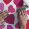 Aprint Decor Vinilo Adhesivo Decorativo para Puertas Diseño de Corazones Rosa Alegre y Divertido - Imagen 6