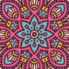 Aprint Decor Vinilo Adhesivo Decorativo para Puertas. 83cm x 204cm. Mandala con Tonos Verdes, Turquesa, Amarillo, Lima y Naranja - Imagen 5