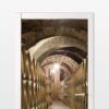 Aprint Decor Vinilo Adhesivo Decorativo para Puertas Diseño Entrada a una Bodega con Barriles - Imagen 2