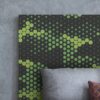 Aprint Decor Cabecero Cama PVC Decorativo Económico Diseño Camuflaje Verde Piel de Reptíl de Circulos Varias Medidas - Imagen 2
