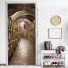 Aprint Decor Vinilo Adhesivo Decorativo para Puertas Diseño Entrada a una Bodega con Barriles - Imagen 3