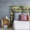 Aprint Decor headboard PVC bed decorative economic design camouflage light green various sizes