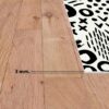 Aprint Decor Alfombra sintética PVC Esponjoso Bonita y Económica Estampado Étnico Blanco y Negro Varias Medidas - Imagen 4