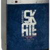 Aprint Decor Vinyle décoratif pour lave-vaisselle, mesures standard 67 cm x 76 cm, logo de patin sur fond de ciment bleu – Image 6