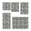 Aprint Decor Alfombra sintética PVC Esponjoso Bonita y Económica Estampado Étnico Blanco y Negro Varias Medidas - Imagen 5