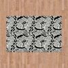 Aprint Decor Alfombra sintética PVC Esponjoso Bonita y Económica Estampado Étnico Blanco y Negro Varias Medidas - Imagen 3